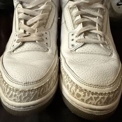 Nike Air Jordan 3 Retro Men’s Triple White Pure Money 