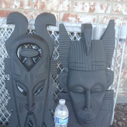 Set Of Decorative Wall Masks