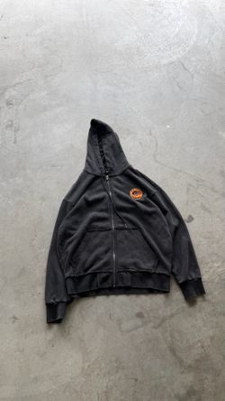 True Religion Crystal Tiger Vintage Zip Fleece Hoodie