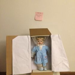 Porcelain Doll In Bathrobe