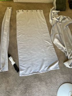 Window Curtain sets + rods