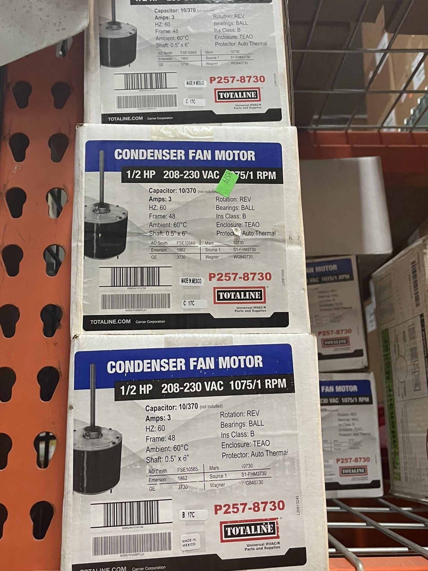 Air Conditioning Condensing Fan Motors Brand NEW 1075 Rpm 1/2 Horsepower