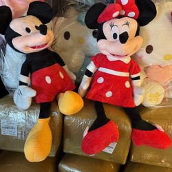 Minnie And Mickey Plushie New 100 Cm $100 Dolares Each 