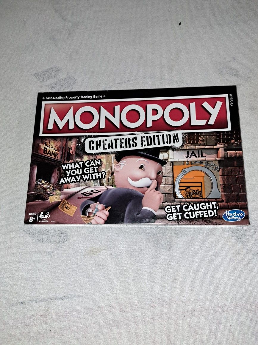 Monopoly Cheaters Edition Board Game In Excellent Condition (Is Complete Nothing Missing)