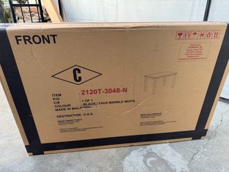 Brand New Faux Marble Dining Table – New in Box