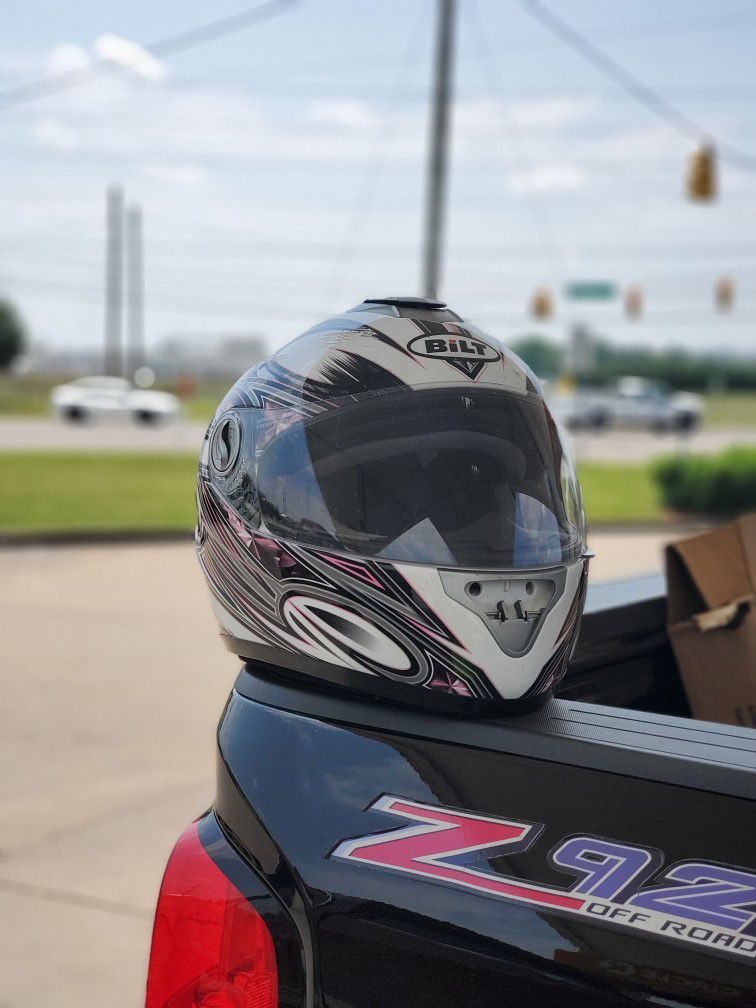 Bilt Motorcycle Helmet Pink