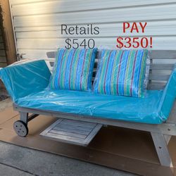 BRAND NEW PATIO CONVERTIBLE BENCH