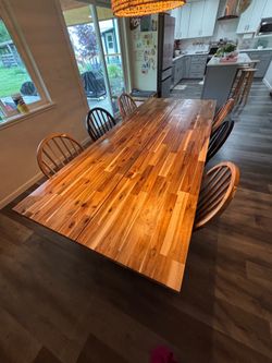 Large Dining Table + 6 Chairs