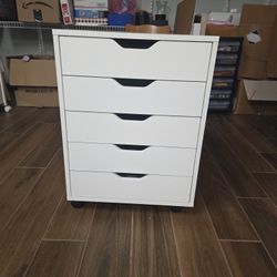 White 4 Drawers Cabinet 