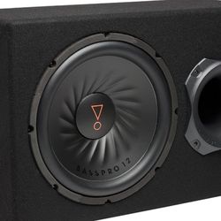 JBL SUBBP12AM - 12” amplified 12” Subwoofer with Sub Level Control, Black