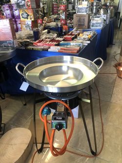 Comal y quemador y base para pollo y pescado y camarones