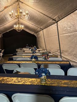 Gold metallic table runner
