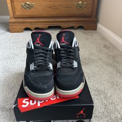 AIR JORDAN 4 BRED SIZE 10.5