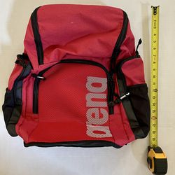 Arena Red Sports Backpack