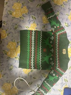 Dinosaur Christmas Sweater 2T
