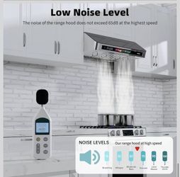 IKTCH 30 Inch 900 CFM Convertible Wall Mount Extractor Hood, Stainless Steel Kitchen Fireplace Vent with Gesture Sensor and Touch Control Switch Panel