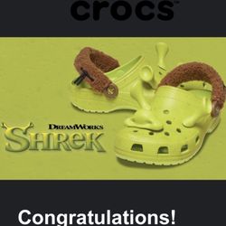 Crocs Classic Clog Shrek Size 10