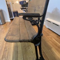 Vintage Baker, Pratt & Co. Bench (1800s) school recitation bench