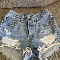 Levi 501 Jean Shorts Size 24