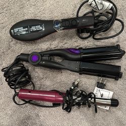 Hair Curler And Hot Hair Brush