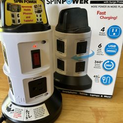 Bell + Howell Spintower with Surge Protection