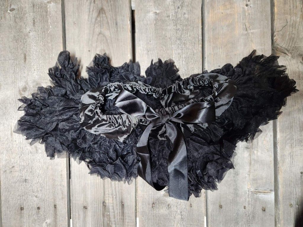 Girls Fluffy Petti Skirt, Size: M (2T-4T) Tutu Skirt, Birthday/Dance Skirt, Color: Black