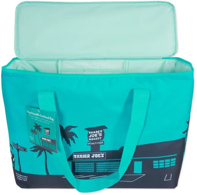 Trader Joe’s Large Reusable Insulated Bag, Teal