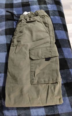 Olive Green Cargo Pants with Drawstring Waist size Med (8)
