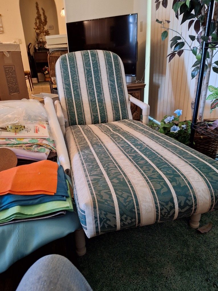 PVC Pipe Reclining Chaise Lounge By Palm Casual