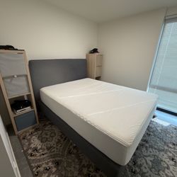 Ikea Queen bed & Sealy Memory Foam Mattress