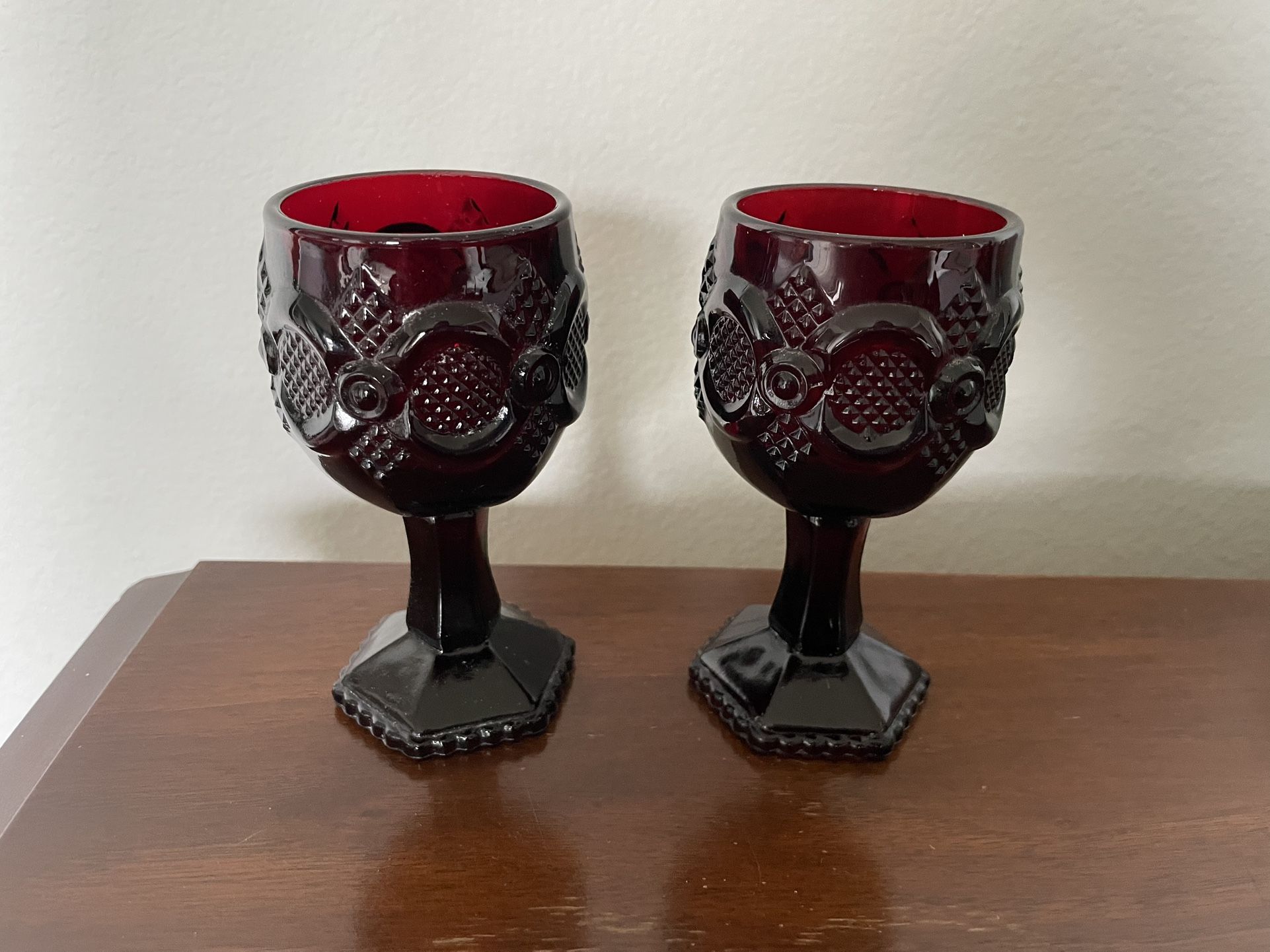 Vintage Avon Cape Cod Cordial Goblets Set of 2