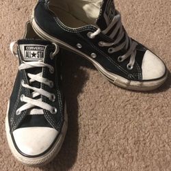 Unisex Converse All Star Chuck Taylor Canvas Sneakers - Navy Blue, 4(Mens) and 6(Womens)