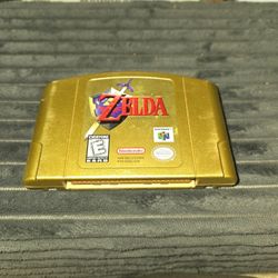 Legend Of Zelda Ocarina Of Time Gold Collectors Edition(Cartridge Only)