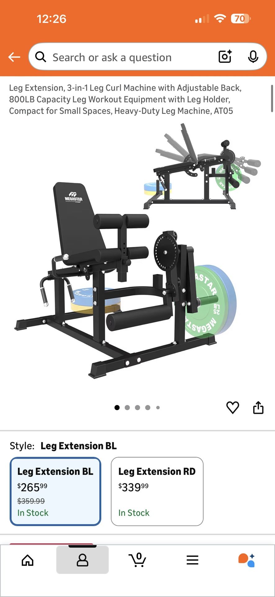 🔥 Brand New 3-in-1 Leg Extension & Curl Machine – Never Opened | $149 Only! 🔥 Amazon price: $265.99