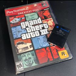 Grand Theft Auto 3 | PlayStation 2 (PS2), 2001 | CIB w/ Map & 8mb Memory Card