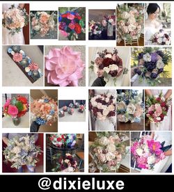 I make wood flower bridal bouquets and all other occasion flower decor {link removed} all completely custom orders. You choose any colors and