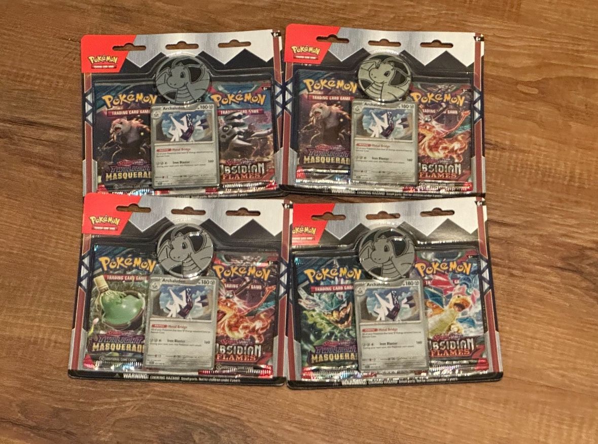 Twilight Masquerade + Obsidian Flames 2 Pack Blister W/ Promo
