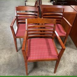Beautiful Gunlocke Cherry Office Guest Chairs! Only $40 Ea!
