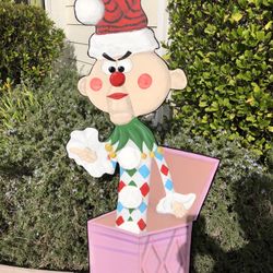 RUDOLPH the RED NOSED REINDEER Charlie In The Box Misfit Toy - CHRISTMAS LAWN ART YARD DECOR