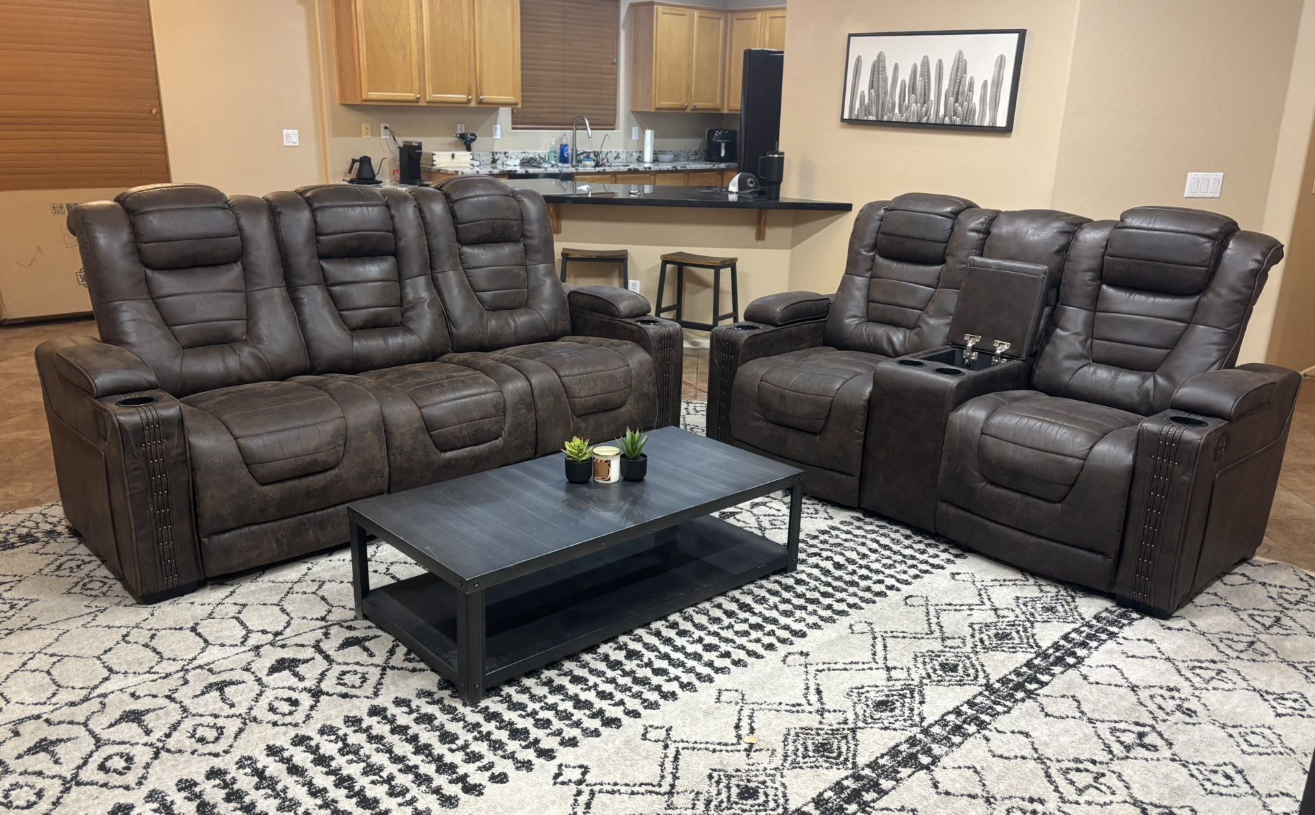 Ashley Reclining Sofa & Loveseat