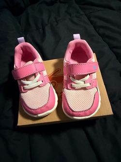 Toddler Girl Pink Sneakers with Velcro Strap