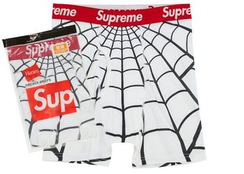 Supreme Hanes Spider-Man Boxer Briefs (White) – Size L