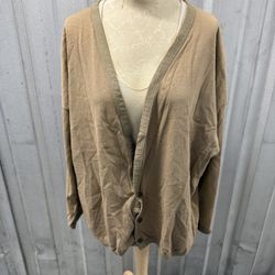 COS Tan Cardigan Sweater Cozy Knit