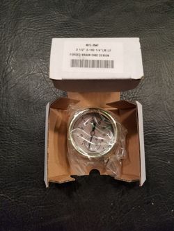 Industrial Forged Brass Pressure Gauge: 0 to 160 psi Steampunk
