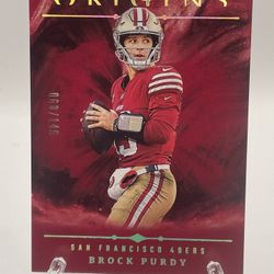 Brock Purdy Color Match Numbered Origins /149