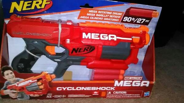 Nerf gun! Mega cycloneshock! Brand new!