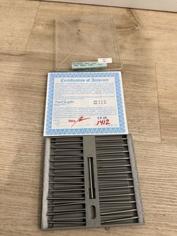 Deltronic TP25 .1412 Pin Gage Set .1400-.1424 0.0001” Steps 25 Pc USA