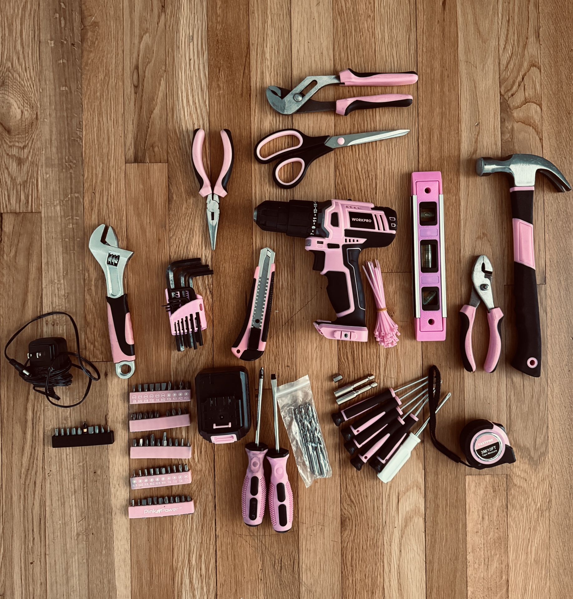 💖 Pink Tool Set – Power Drill + Accessories – $60 OBO