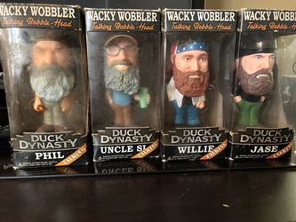 Duck Dynasty Wacky Wobbler Talking Bobblehead Set of 4