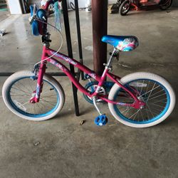 20” Bike Girls Have Training Wheels Like New